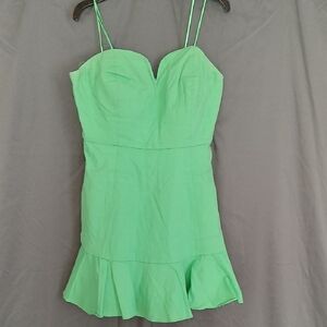 Green Strapless Dress
